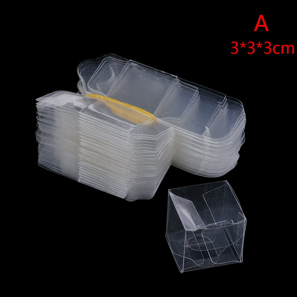 50x transparent gift candy box square pvc chocolate bags boxes wedding favYRDE